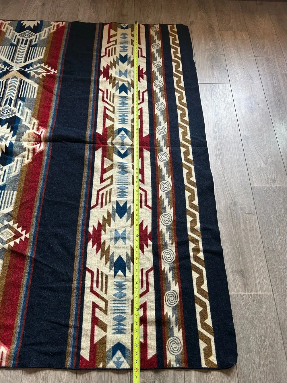 Native Creations Western / Aztec Alpaca Handmade blanket Size 84” X 80”